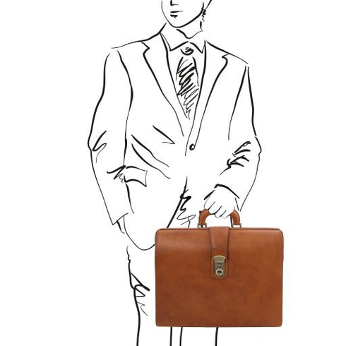 Canova - Leather Doctor bag briefcase 3 compartments